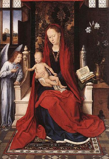 Hans Memling Virgin Enthroned with Child and Angel china oil painting image